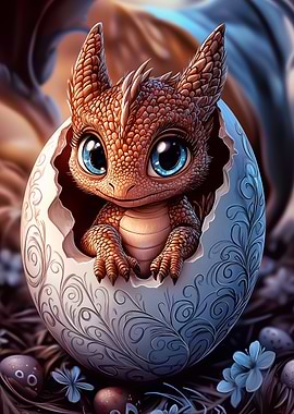 Baby Dragon Hatchling Easter