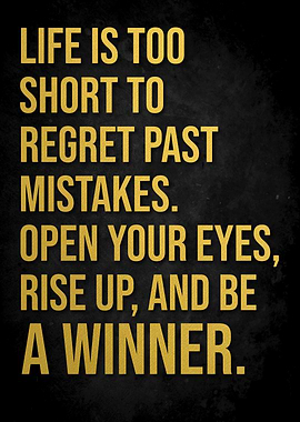 Motivational Winner Quote Poster