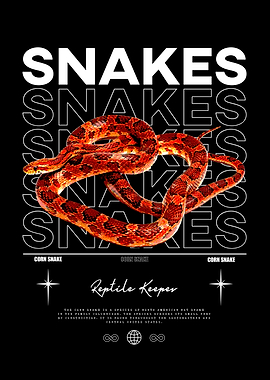 Corn Snake Reptile Keeper Poster