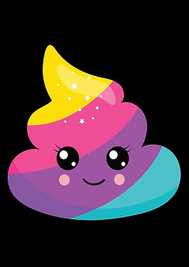 Rainbow Poop Emoji