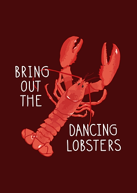 Dancing Lobster Illustration