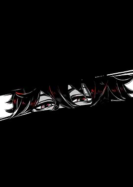 Anime Eyes in Darkness