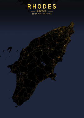 Rhodes Island Golden Map