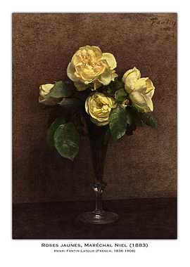 Yellow Roses in Vase