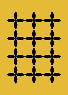 Black and Gold Geometric Pattern