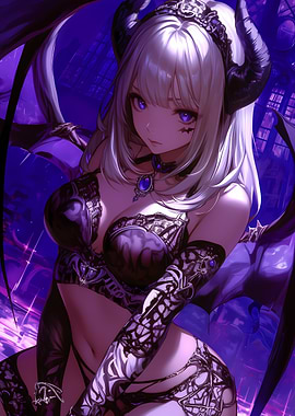 Demon Girl Anime Art Gaming