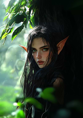 Elf Woman in Forest