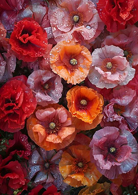 Poppy Flower Bouquet