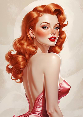 Sexy Redhead Pinup