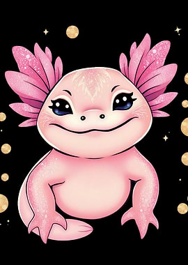 Cute Pink Axolotl
