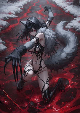 Wolf Girl in Blood