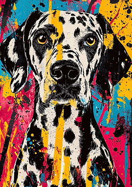 Dalmatian Dog Art Print