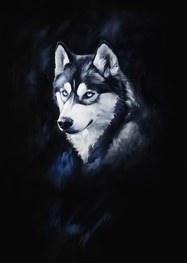 Sibirish Husky Portrait