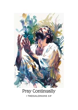 Pray Continually Art Print