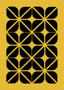 Black and Gold Geometric