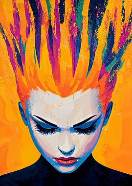 Abstract Woman Portrait