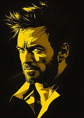 Hugh Jackman design Poster Art