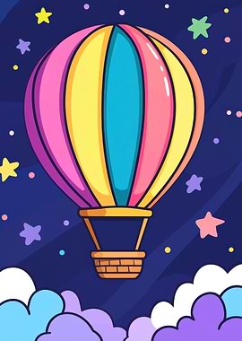 Hot Air Balloon Night Flight