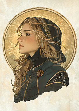 Golden Halo Portrait