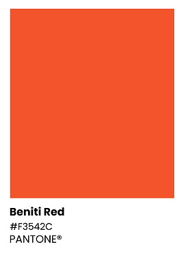 Benitti Red Pantone Color
