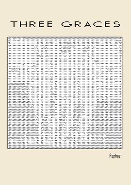 Three Graces by Raphael – Ascii art