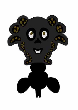 Black and Gold Creature