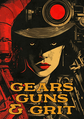 Gears Guns & Grit Poster