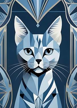 Art Deco Cat
