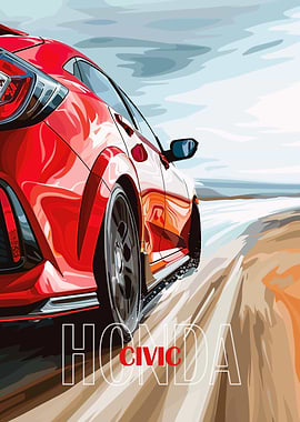 Honda Civic Poster