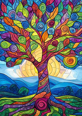 Colorful Tree of Life