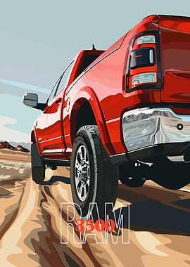 Red Ram 3500 Truck