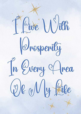 Prosperity Quote Print