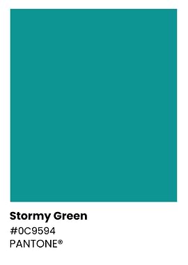 Pantone Stormy Green