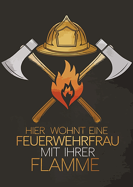 Firefighter Woman Design