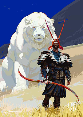 The White Lion and the Crimson Hunter