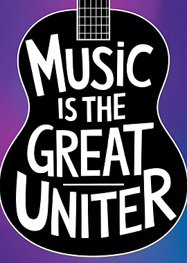 Music Uniter Guitar Poster