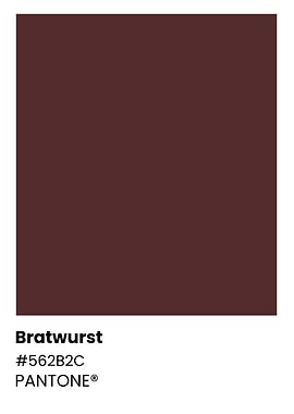 Pantone Color Chart - Bratwurst