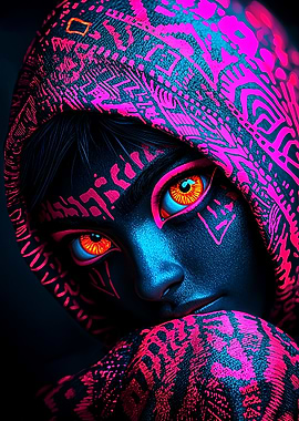 Cyberpunk Woman Portrait