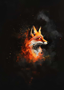 Fiery Fox Portrait