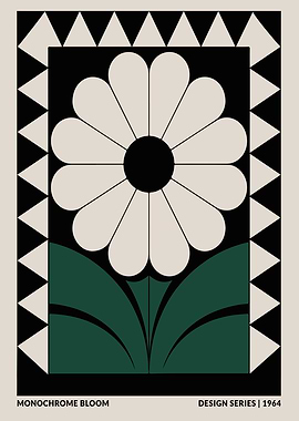 Bauhaus Floral Exhibition Poster