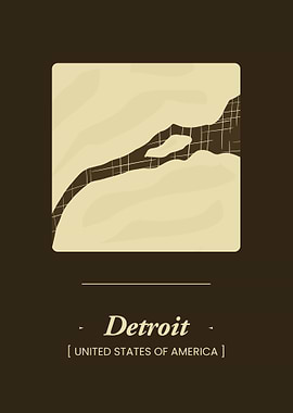 Detroit City Map