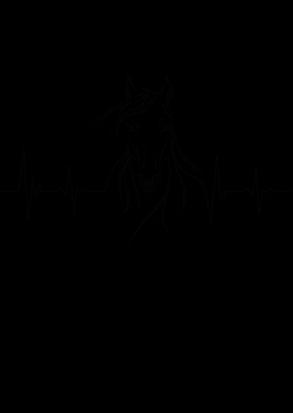 Horse Heartbeat Horse Lover Design