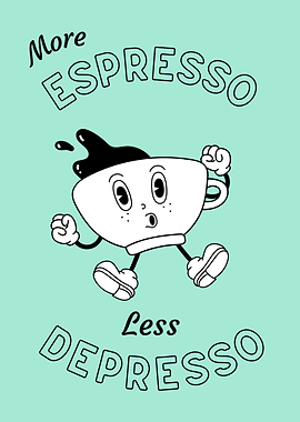 Espresso Coffee Cup Cartoon