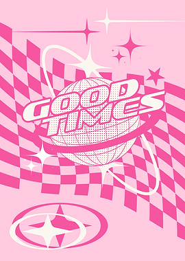 Good Times Retro Graphic. Y2K
