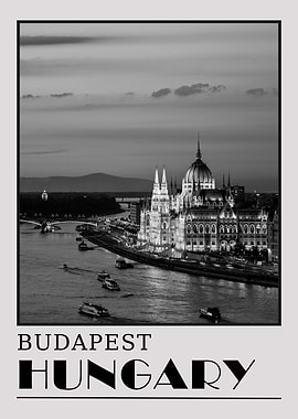 Budapest Hungary Photo Travel Poster