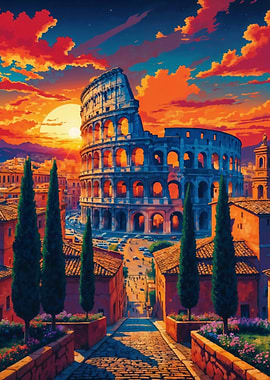 Colosseum Sunset