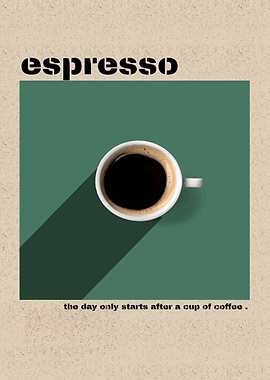 Espresso Coffee Poster