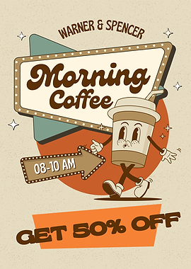 Retro Coffee Shop Promo