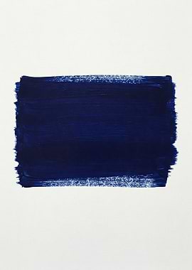 Abstract Blue Paint Stroke