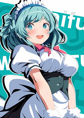 Anime Maid Illustration
